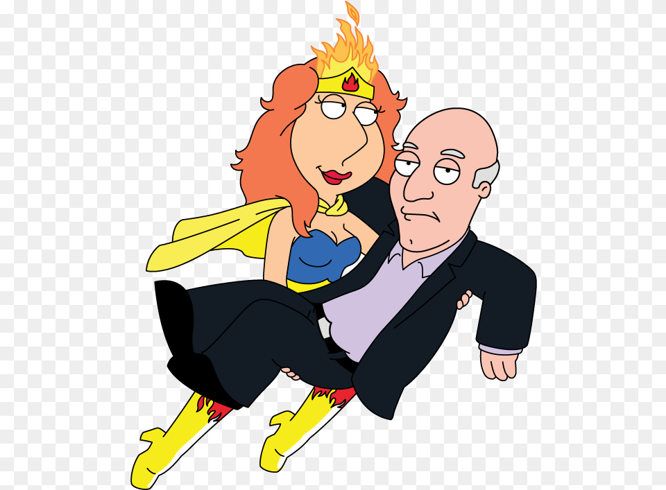 George Takei Lois Griffin And Quagmire, Book, Comics, Publication, Baby Free Transparent Png