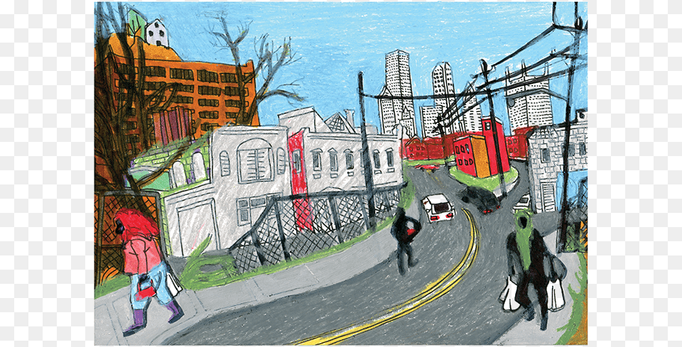 Transparent Ghetto Cartoon Drawing Of The Ghetto, Art, Urban, Street, Road Free Png