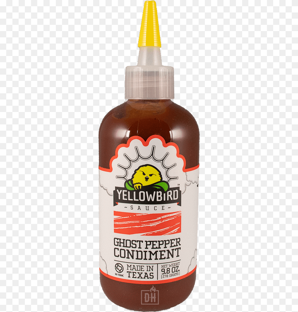Ghost Pepper Yellowbird Blue Agave Sriracha, Bottle, Food, Ketchup, Face Free Transparent Png