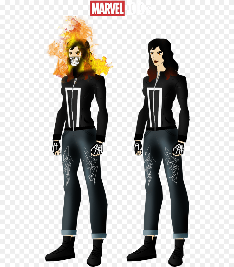 Transparent Ghost Rider Clipart Marvel Oc, Long Sleeve, Clothing, Sleeve, Pants Free Png