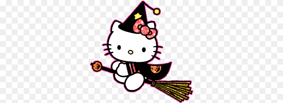 Transparent Gif Sticker Find U0026 Sticker Gif Gfycat Halloween Hello Kitty Coloring Pages, Clothing, Hat, People, Person Free Png Download