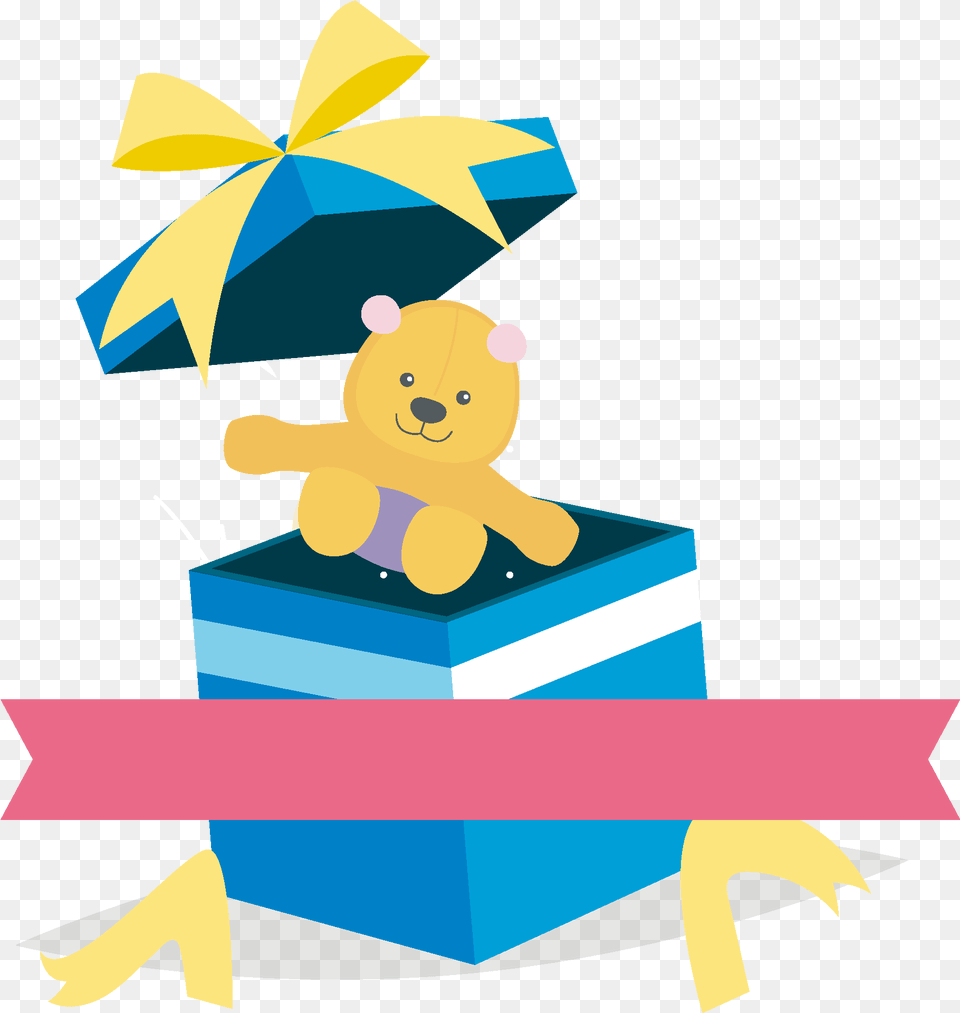 Transparent Gift Boxes, Animal, Bear, Mammal, Wildlife Png Image