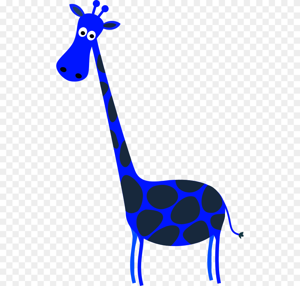 Transparent Giraffe Head Clipart Blue Giraffes, Animal, Mammal, Wildlife Free Png Download