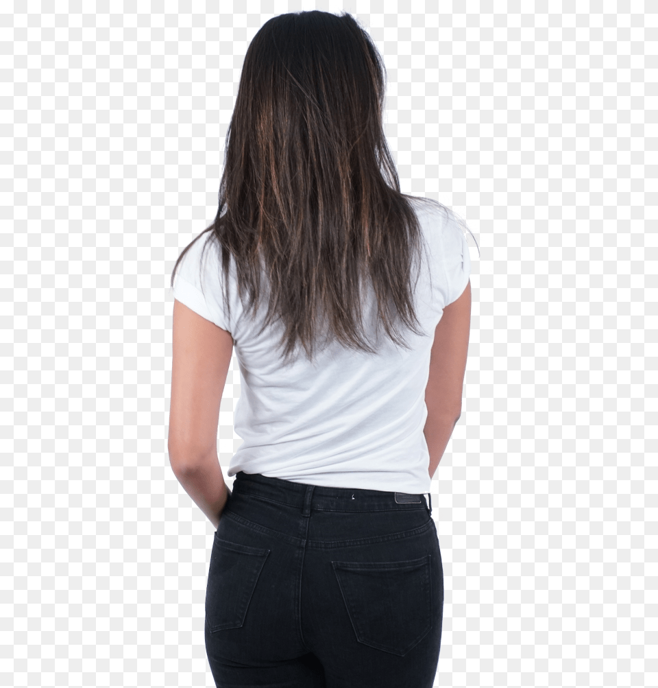 Transparent Girl Back, Adult, T-shirt, Person, Pants Free Png