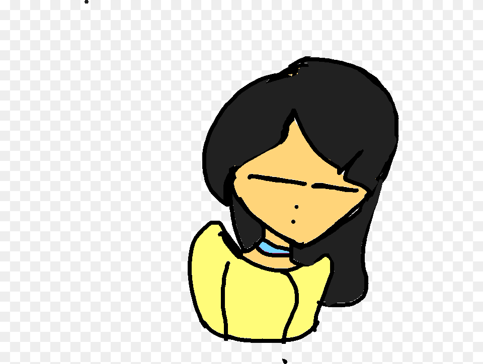 Transparent Girl Drawing Cartoon, Person, Face, Head Png Image