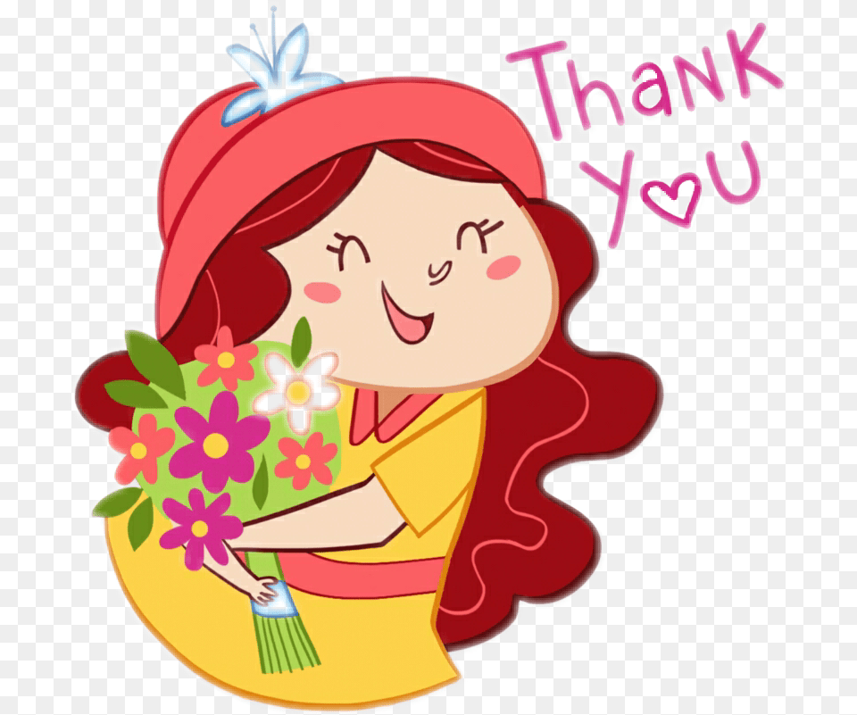 Transparent Girl Drawing Thank You Girl Clipart, Baby, Person, Art, Graphics Png Image