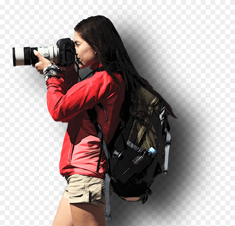 Girl Girl With Camera, Person, Photography, Photographer, Adult Free Transparent Png