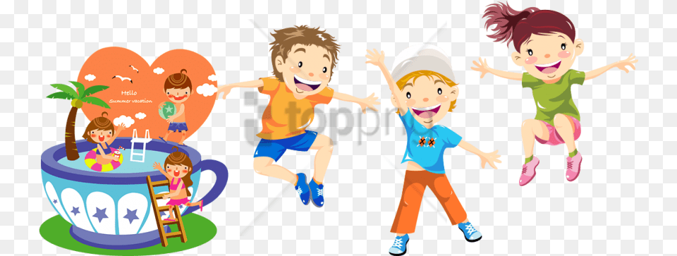 Girl Go To Bed Clipart Playing Kids, Baby, Person, People, Male Free Transparent Png