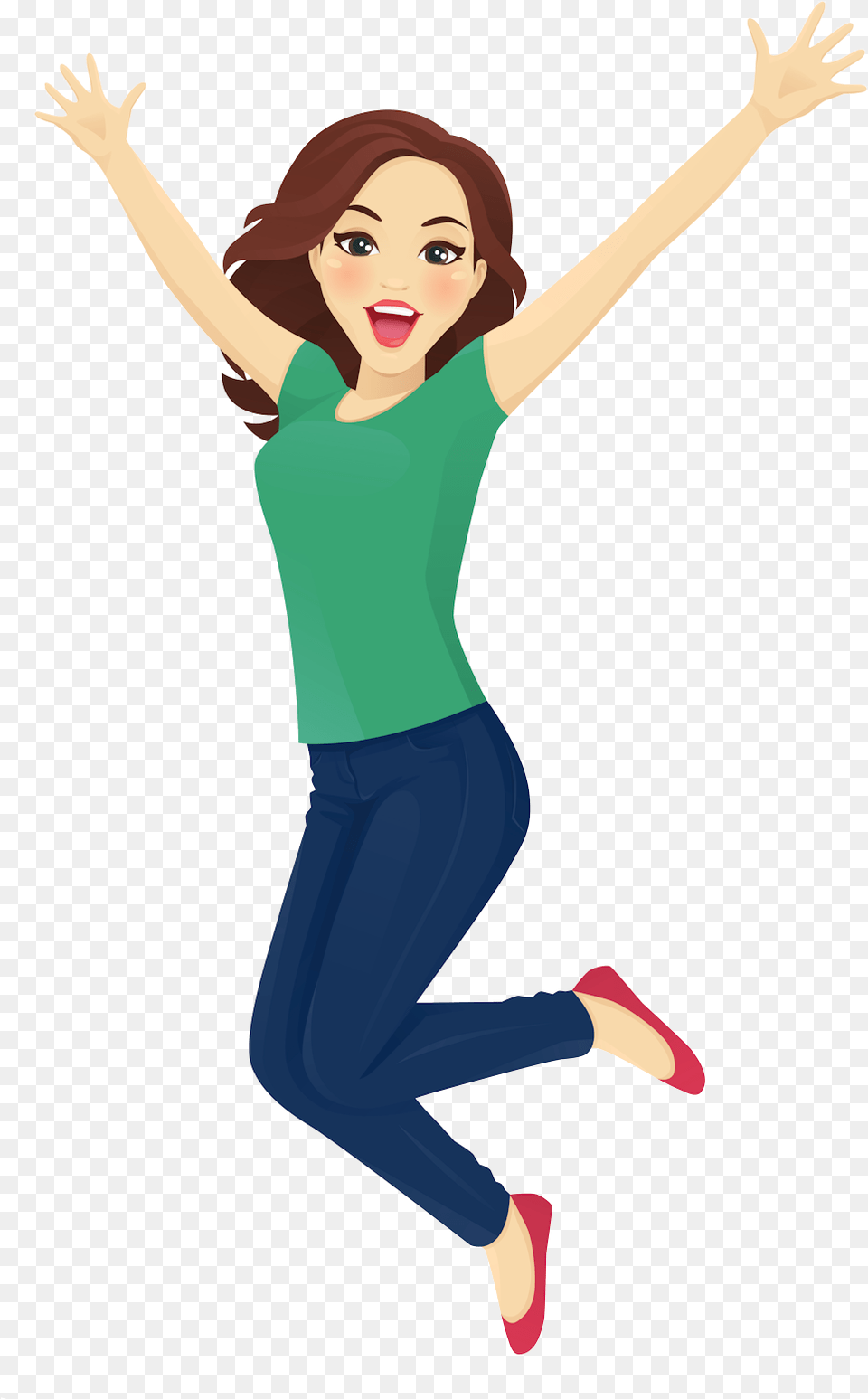 Transparent Girl Jumping Woman Jumping Clipart, Clothing, Dancing, Person, Pants Free Png