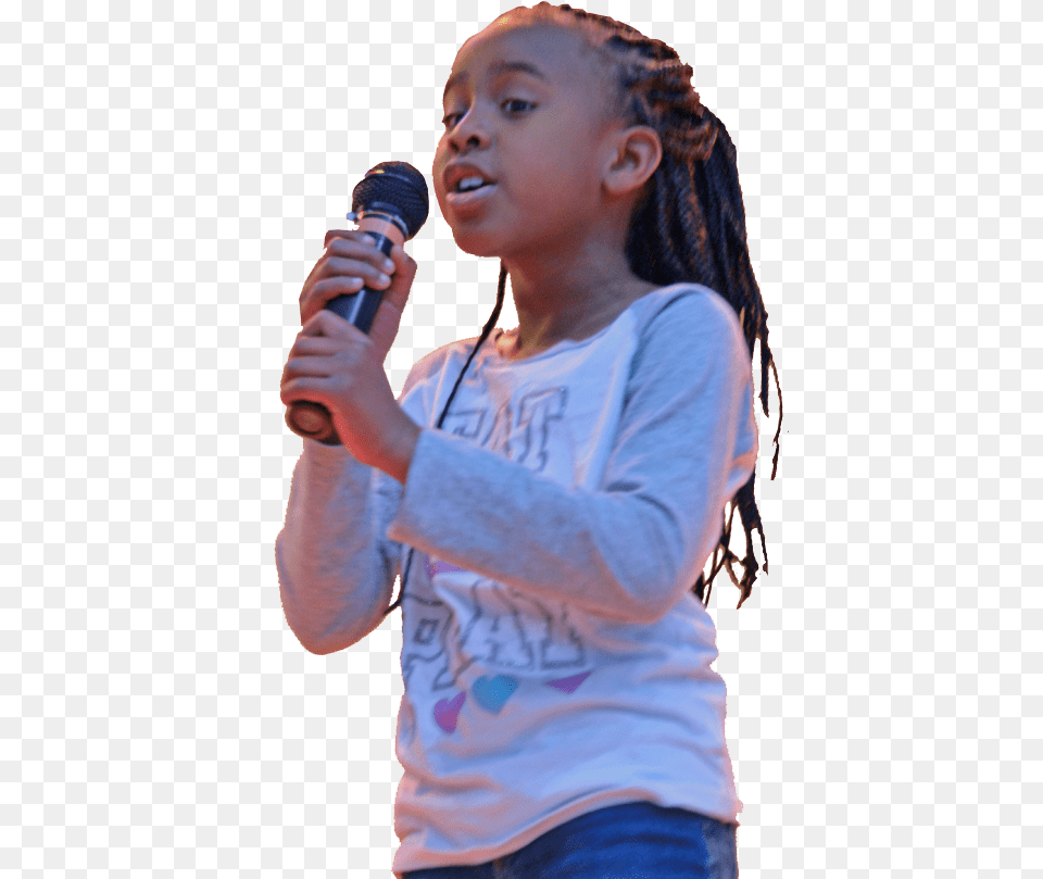 Transparent Girl Singing Students Reading With Microphone, Body Part, Person, Hand, Finger Png Image