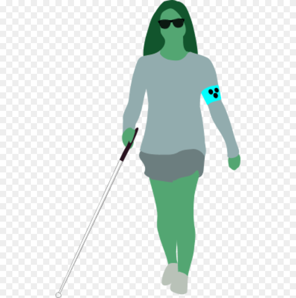 Transparent Girl Stick Figure Blind Woman, Walking, Person, Clothing, Sleeve Png