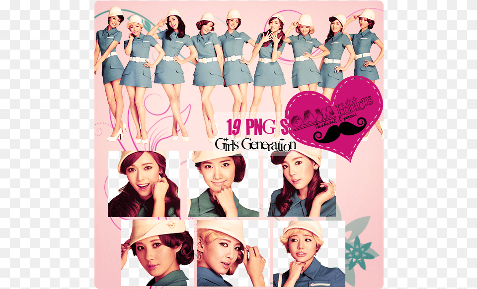 Transparent Girls Generation Collage, Adult, Skirt, Person, Woman Png Image