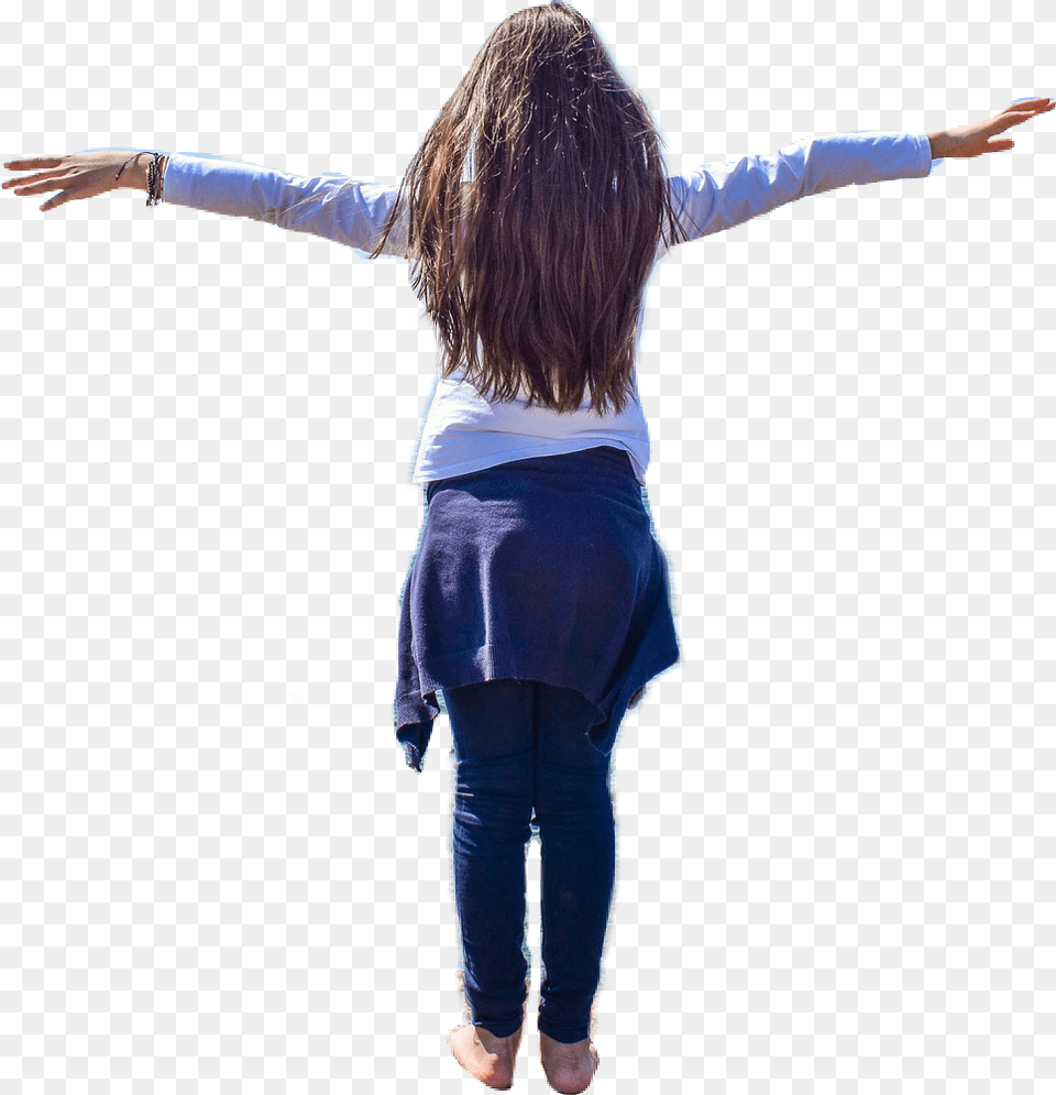 Transparent Girls Girl From Back, Clothing, Pants, Face, Person Png Image