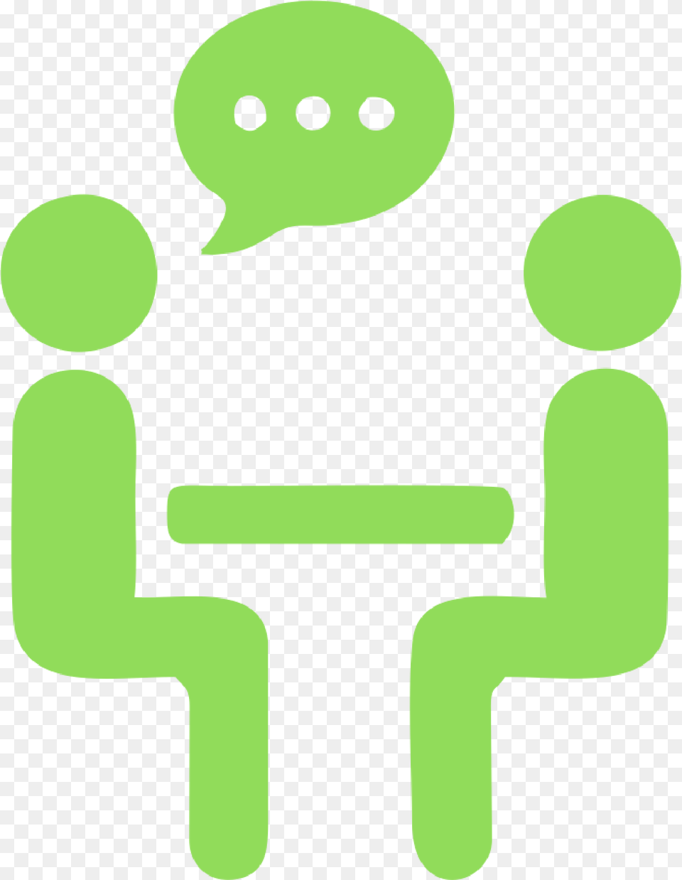 Give Me Clipart One On One Discussion Clipart, Green Free Transparent Png