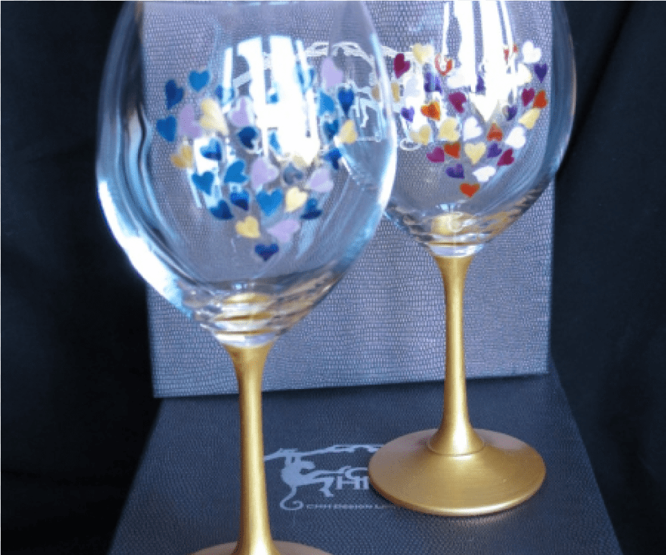 Transparent Glass Painting Wine Glass, Alcohol, Beverage, Goblet, Liquor Png Image