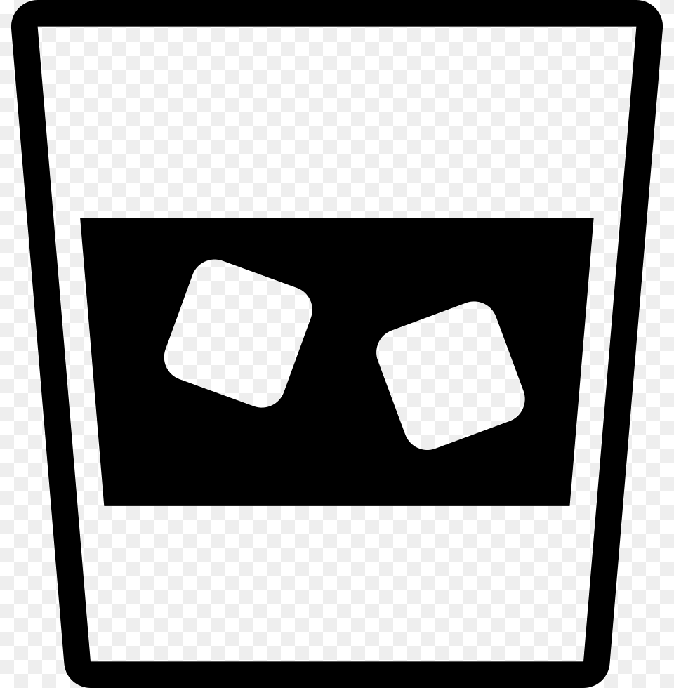 Transparent Glass With Cold Drink With Ice Cubes Couple Drink Transparent Icon Black, Blackboard Png Image