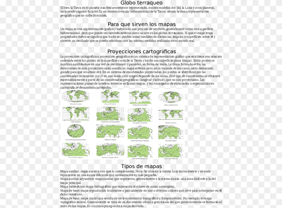 Transparent Globo Terraqueo Tipos De Proyecciones Cartograficas, Plant, Vegetation, Moss, Book Png Image