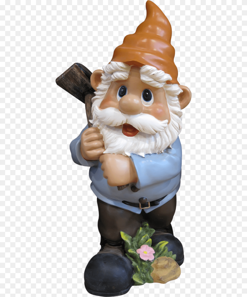 Transparent Gnome Clipart Sadovij Gnom, Figurine, Baby, Person, Flower Free Png