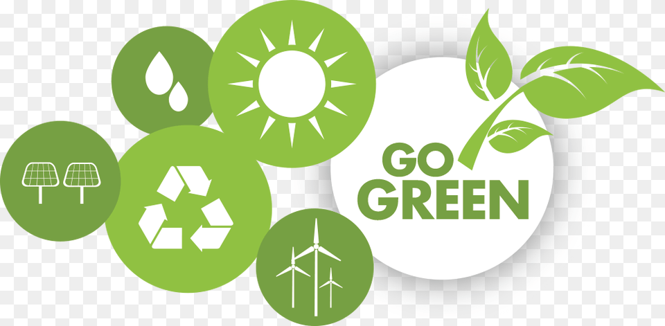 Transparent Go Green Circle, Recycling Symbol, Symbol Png Image