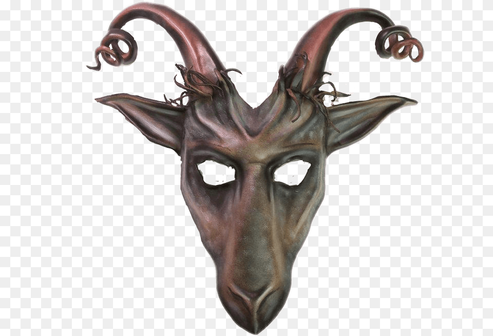 Transparent Goat Simulator Horn Mask With Transparent Background, Bronze, Animal, Antelope, Mammal Png Image