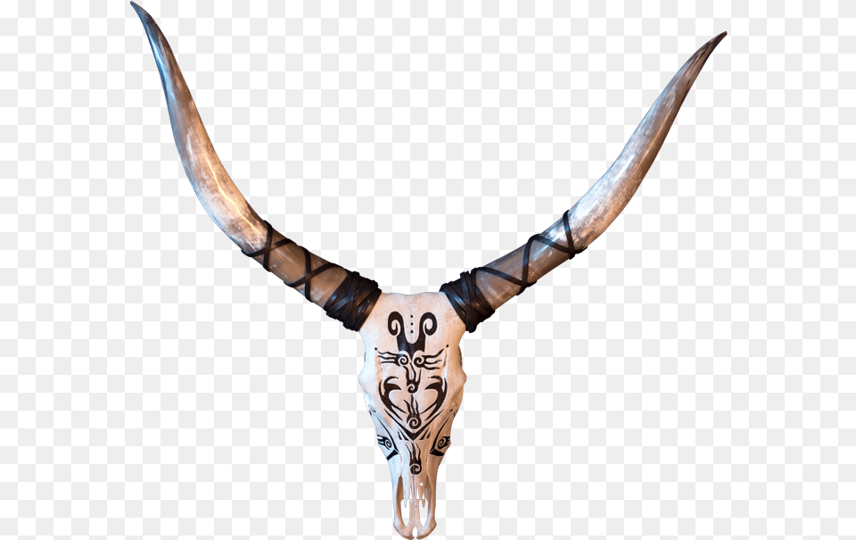 Transparent Goat Skull Bull, Tattoo, Skin, Person, Livestock Free Png Download