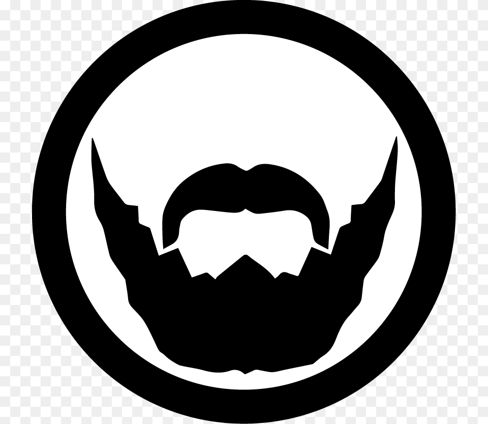 Transparent Goatee Clipart Transparent Beard Clipart, Logo, Stencil, Face, Head Free Png