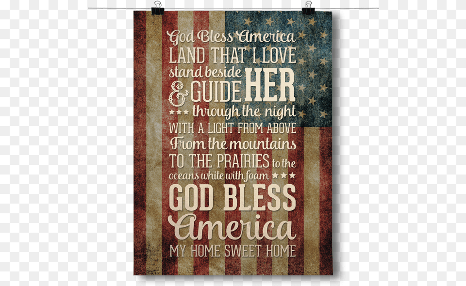 Transparent God Bless America Poster, Advertisement, Book, Publication, Home Decor Png