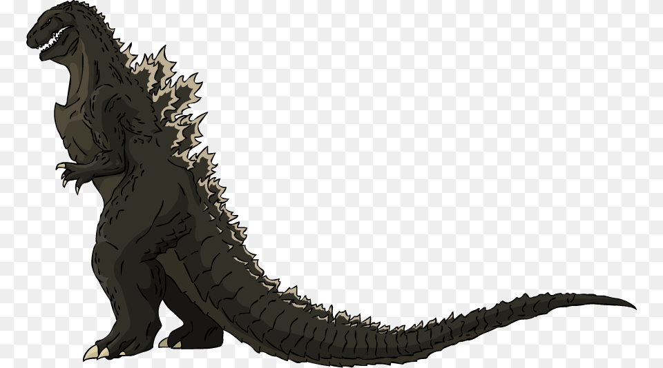 Transparent Godzilla Shin Godzilla Side View, Animal, Dinosaur, Reptile, T-rex Png