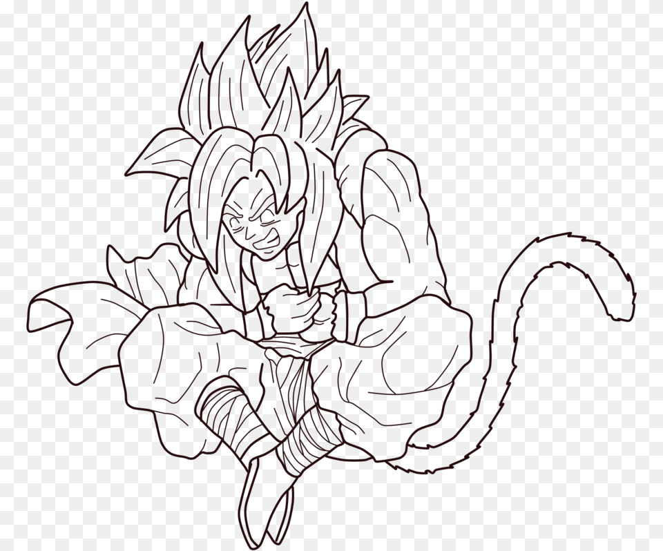 Transparent Gogeta Ssj4 Ssj4 Gogeta Coloring Page, Art, Pattern, Drawing Free Png Download