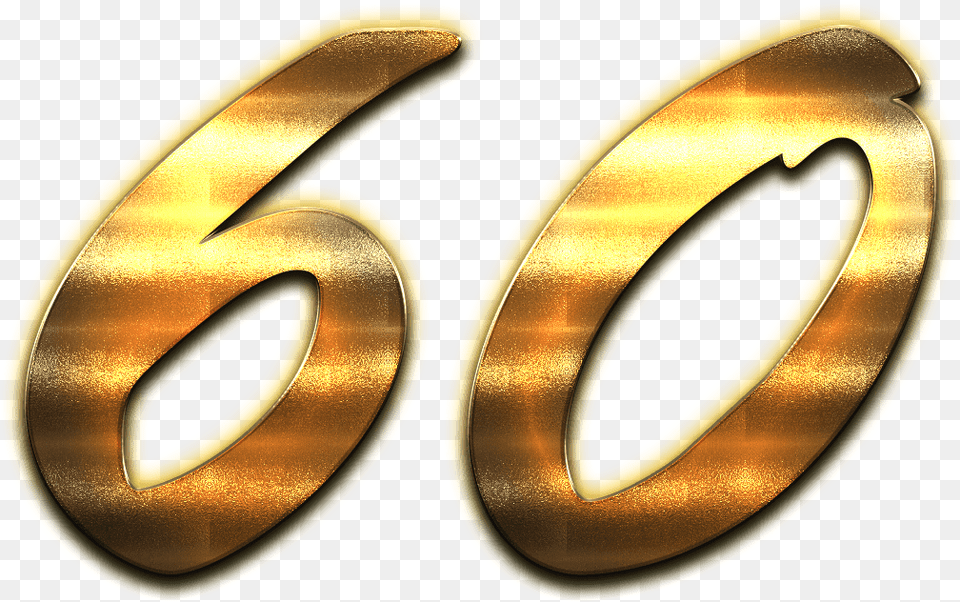 Transparent Gold 60, Number, Symbol, Text Png Image