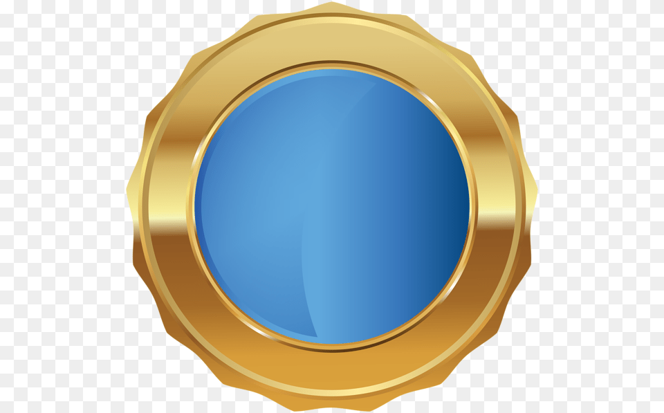 Transparent Gold Badge Blue Seal, Window Png Image