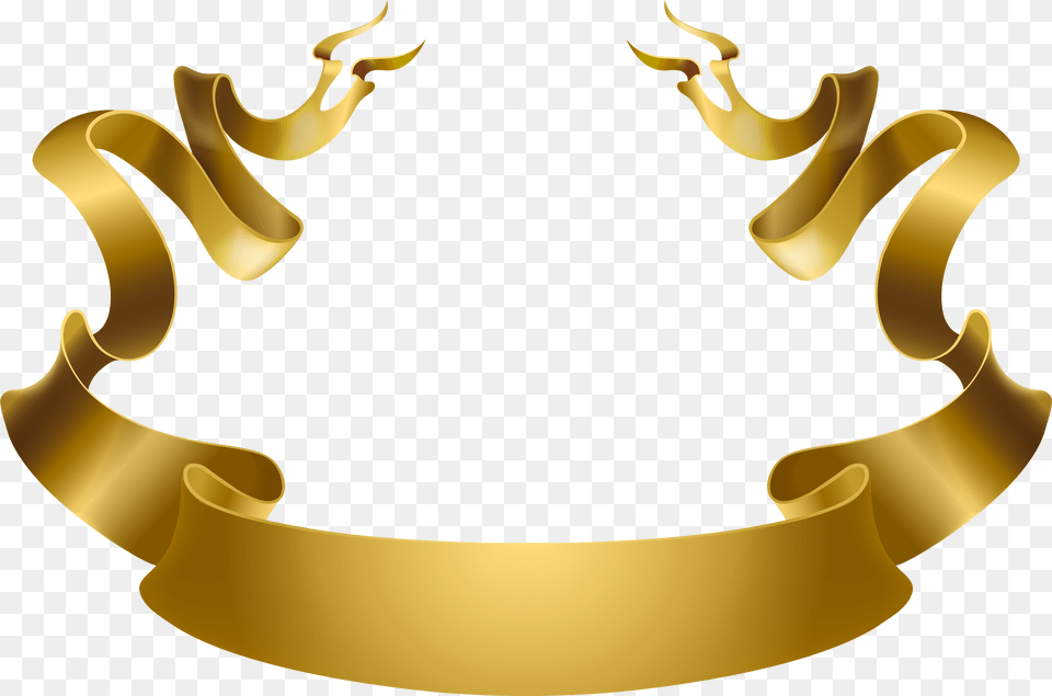 Transparent Gold Banner Faixa, Accessories, Jewelry, Crown, Chandelier Png Image