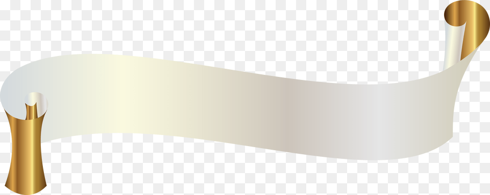Transparent Gold Banner Ribbon Gold And White Banner, Text, Document, Scroll, Tub Png Image
