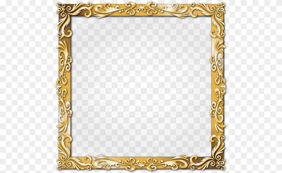 Transparent Gold Border Design Golden Frame Design, Blackboard Free Png