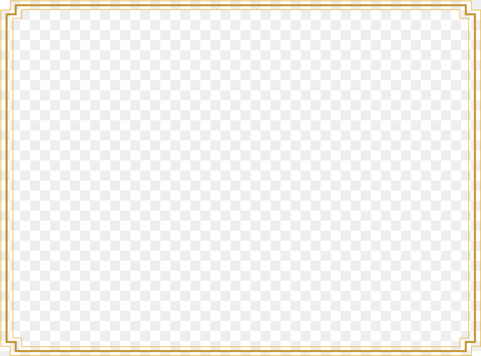 Gold Certificate Border Beige Free Transparent Png