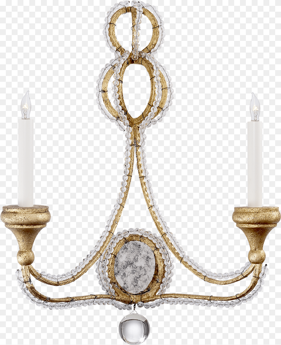 Transparent Gold Chandelier Sconce, Lamp, Candle Free Png Download