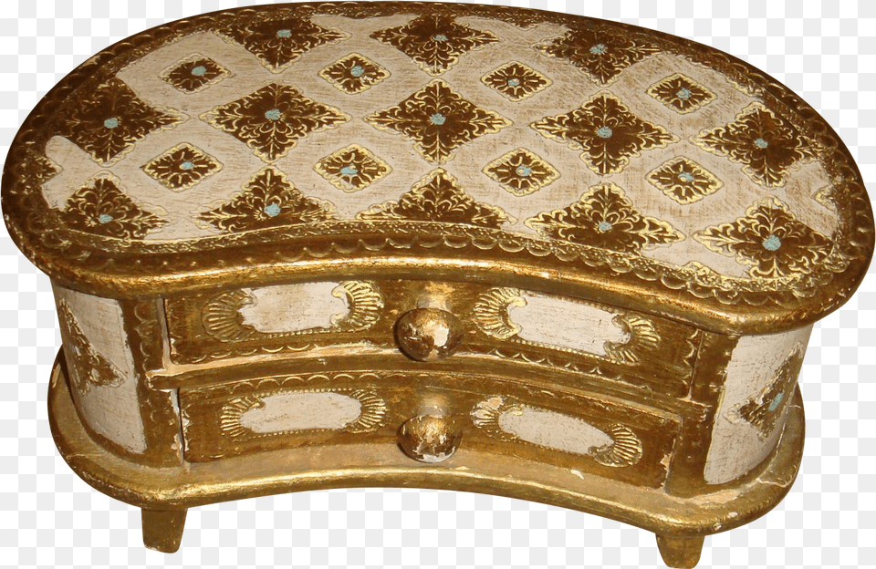 Transparent Gold Chest Coffee Table, Furniture, Treasure Free Png