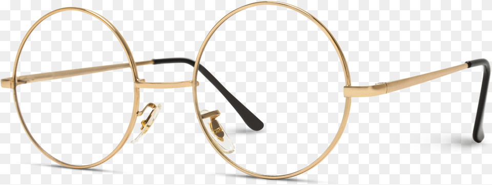 Transparent Gold Circle Frame Circle, Accessories, Glasses Free Png Download