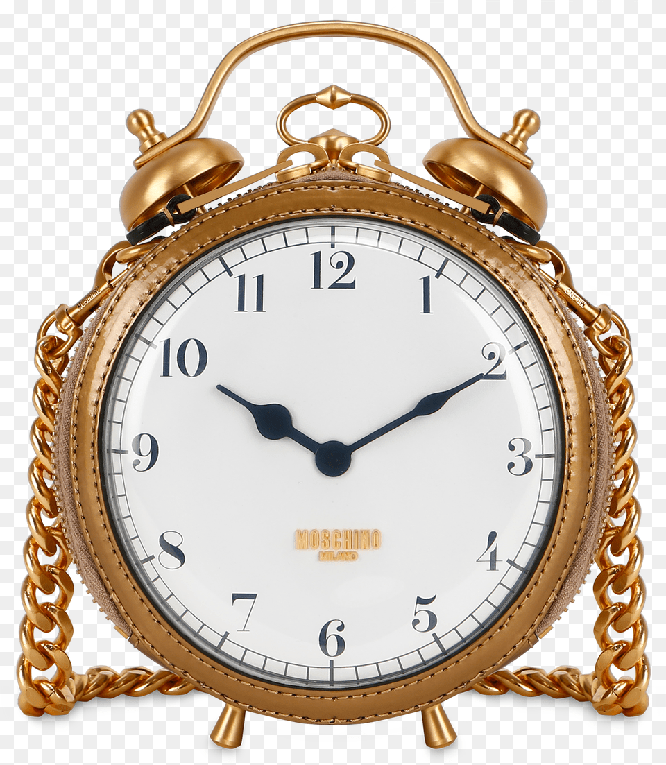 Transparent Gold Clock Moschino, Alarm Clock, Wristwatch Free Png Download