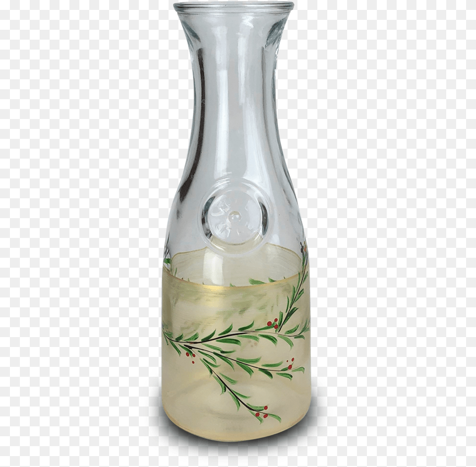 Transparent Gold Garland Glass Bottle, Jar, Pottery, Vase, Jug Free Png