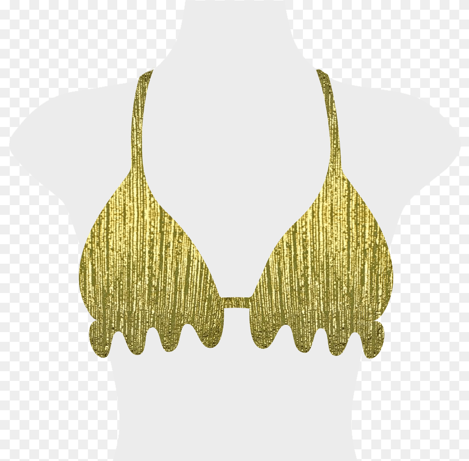 Transparent Gold Glow Necklace, Bikini, Blouse, Clothing, Swimwear Png Image