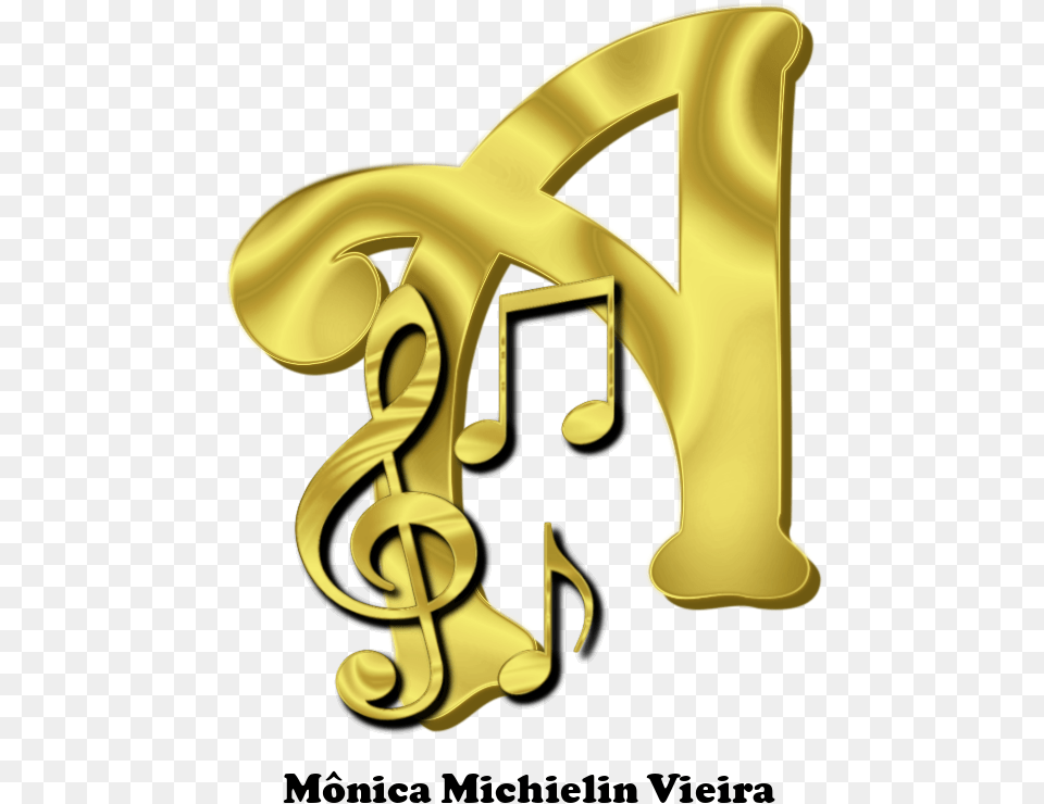 Transparent Gold Music Notes Alfabeto Com Notas Musicais, Text, Symbol, Number Free Png