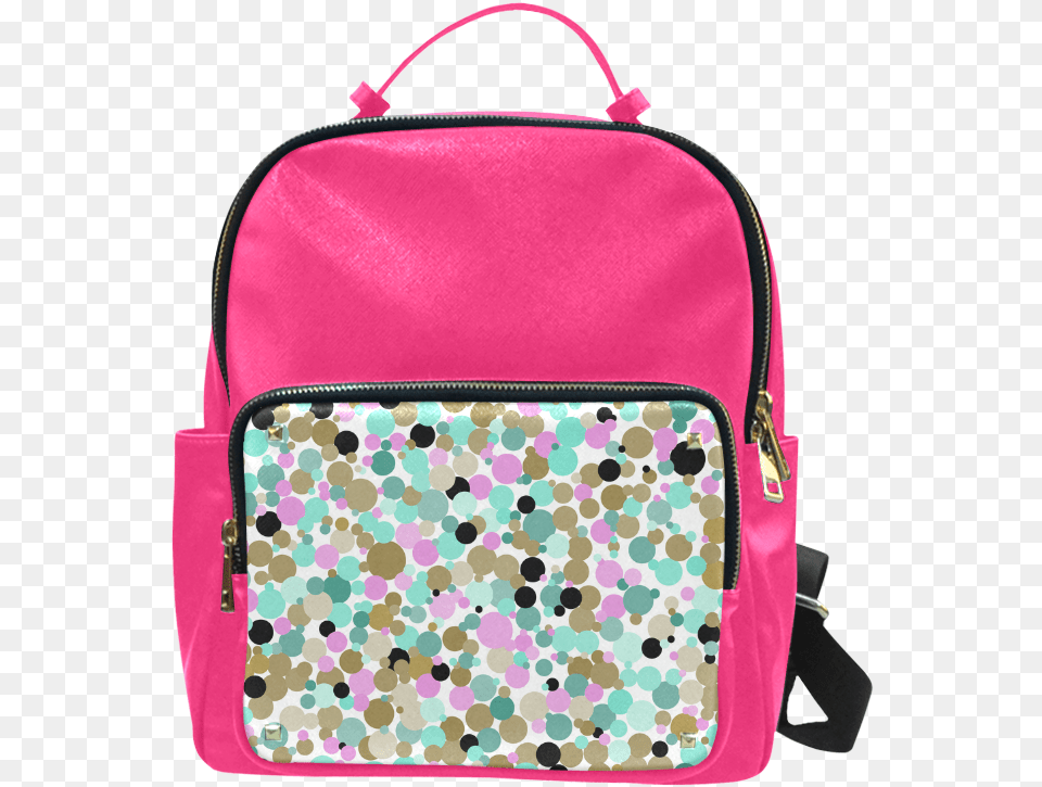 Transparent Gold Polka Dots Backpack, Accessories, Bag, Handbag Free Png Download