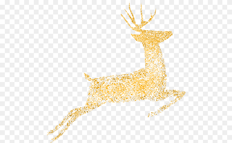 Gold Reindeer, Animal, Deer, Mammal, Wildlife Free Transparent Png