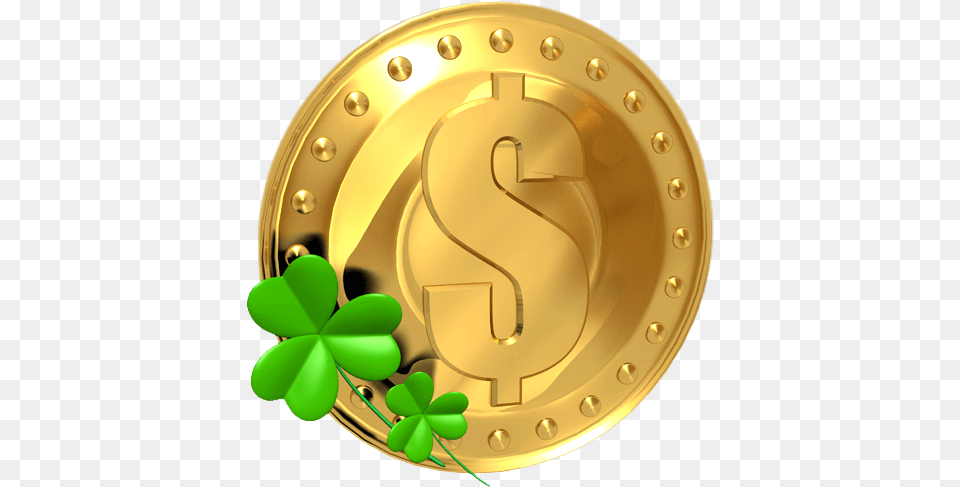 Transparent Gold Saint Patrick Lucky Coin Picture St Patricks Day Coin Free Png