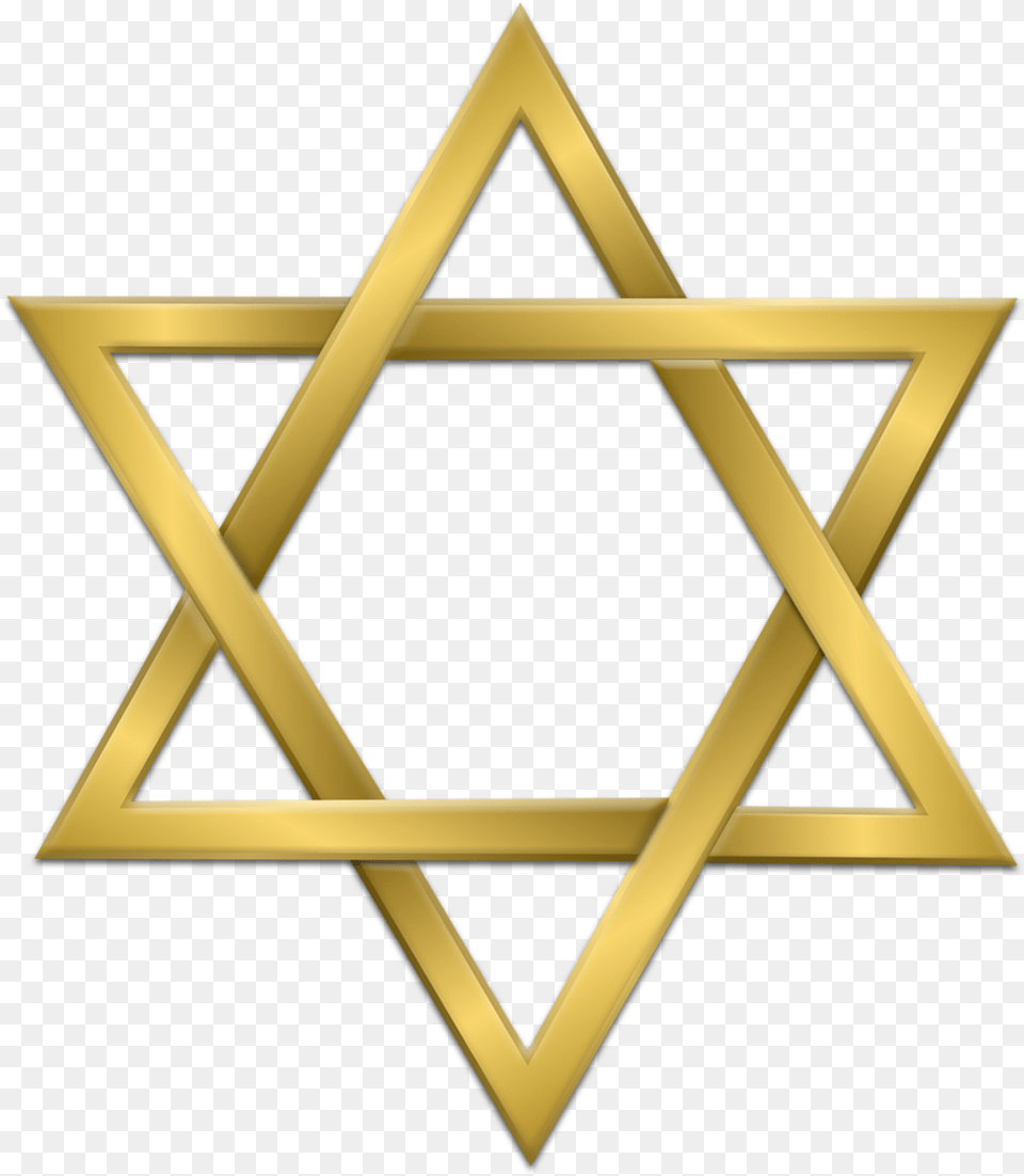 Gold Star Of David Gold Star Of David, Star Symbol, Symbol, Cross Free Transparent Png