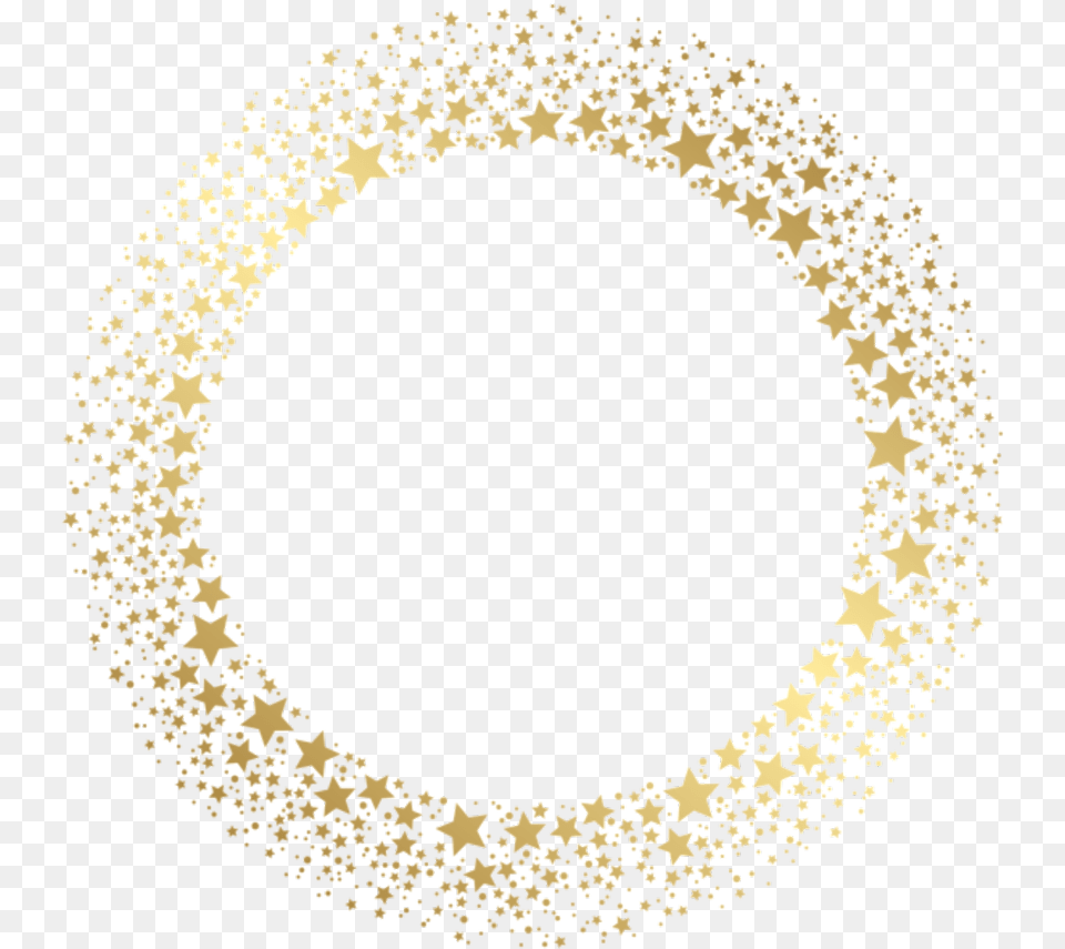 Transparent Gold Wreath Circle Gold Sparkles, Astronomy, Moon, Nature, Night Png