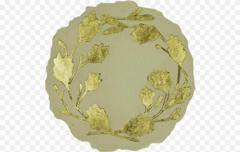 Transparent Gold Wreath Motif, Plant, Accessories, Art, Porcelain Free Png Download