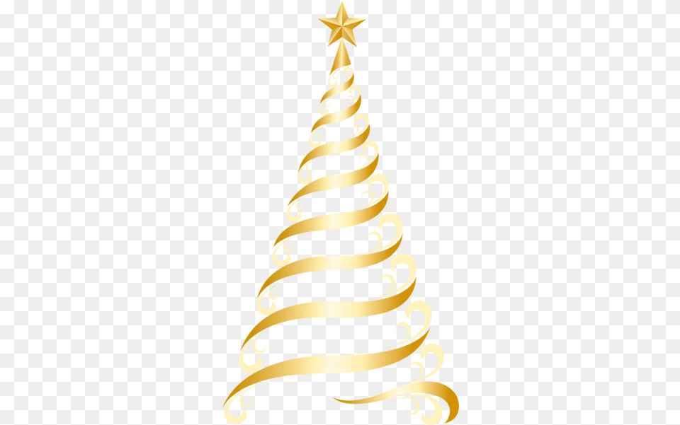 Transparent Golden Deco Tree Clipart Christmas Christmas Tree Vector, Birthday Cake, Cake, Cream, Dessert Png