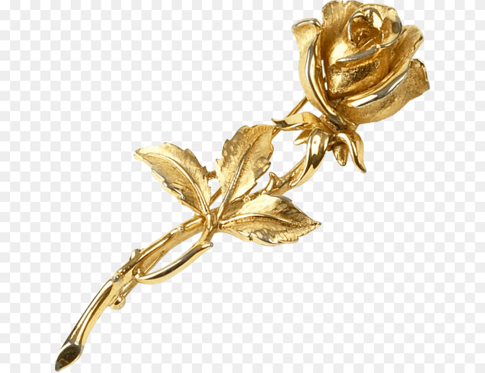 Transparent Golden Flower Gold Floer, Accessories, Bronze, Brooch, Jewelry Png